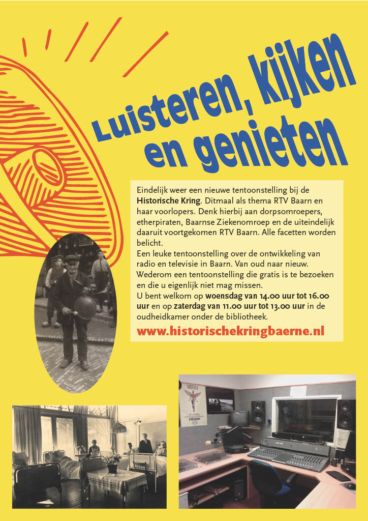 Expositie-poster voor Kijken, Luisteren en Genieten