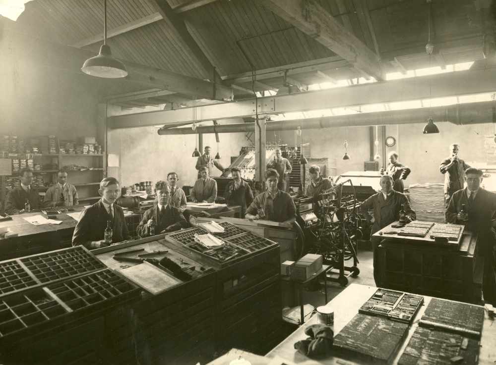 HKB2508 1935 BK 20 De handzetterij in de Ericastraat MQ
